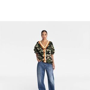 KBB BY KAHLANA women’s The Slouchy Cardigan Olive Camo